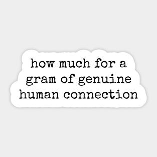 Human Connection Sticker